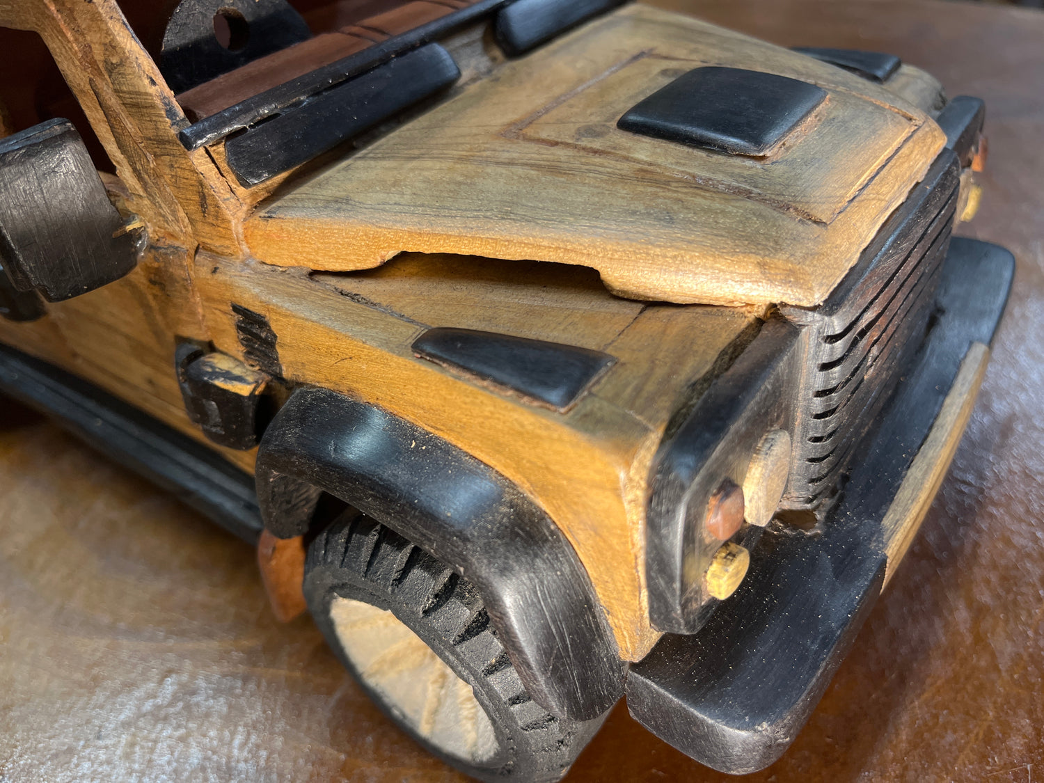 Classic Landrover Defender V3.2 Hand Carved Mahogany with Ebony