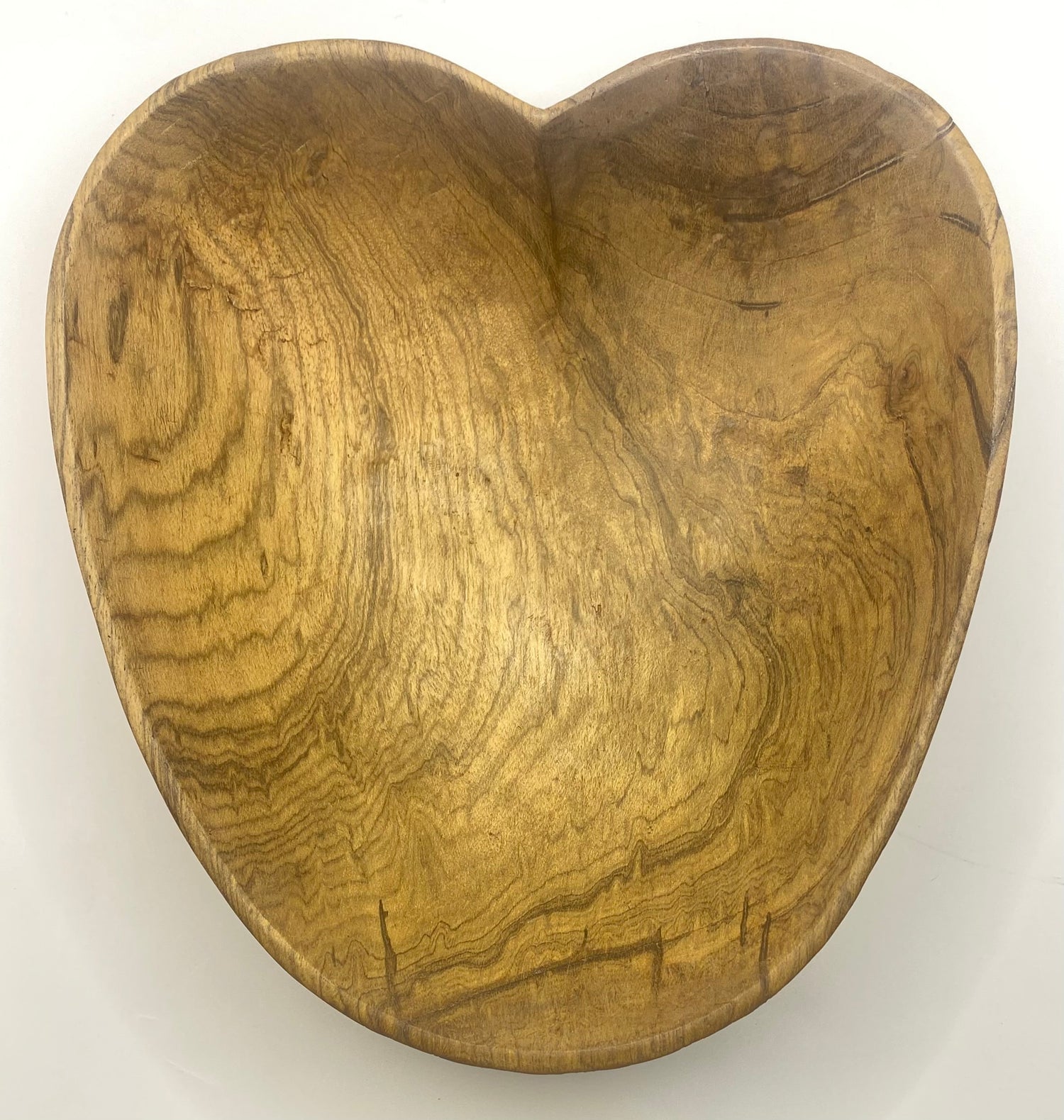 Heart Shaped Mahogany Bowl