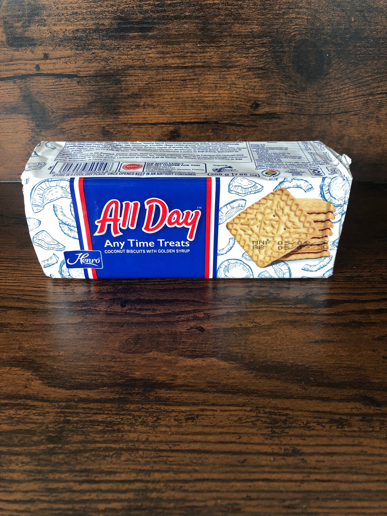 Henro All Day Coconut South African Biscuit 200g
