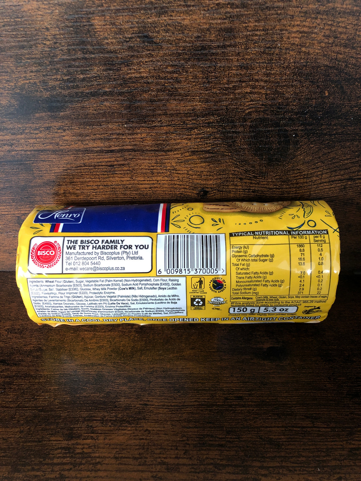 Henro Marie Original South African Biscuit 150g