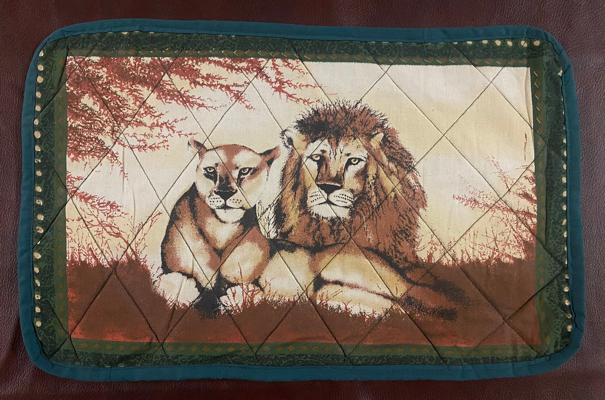 Animal Painted Placemats with Serviettes