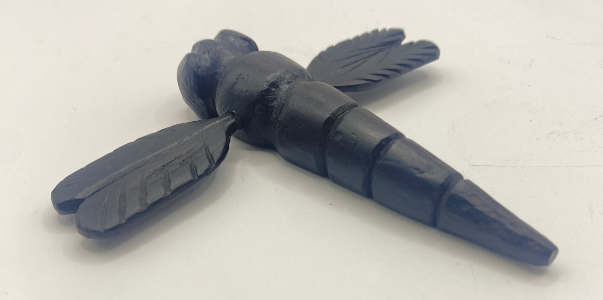 Ebony Hand Carved Dragonflies