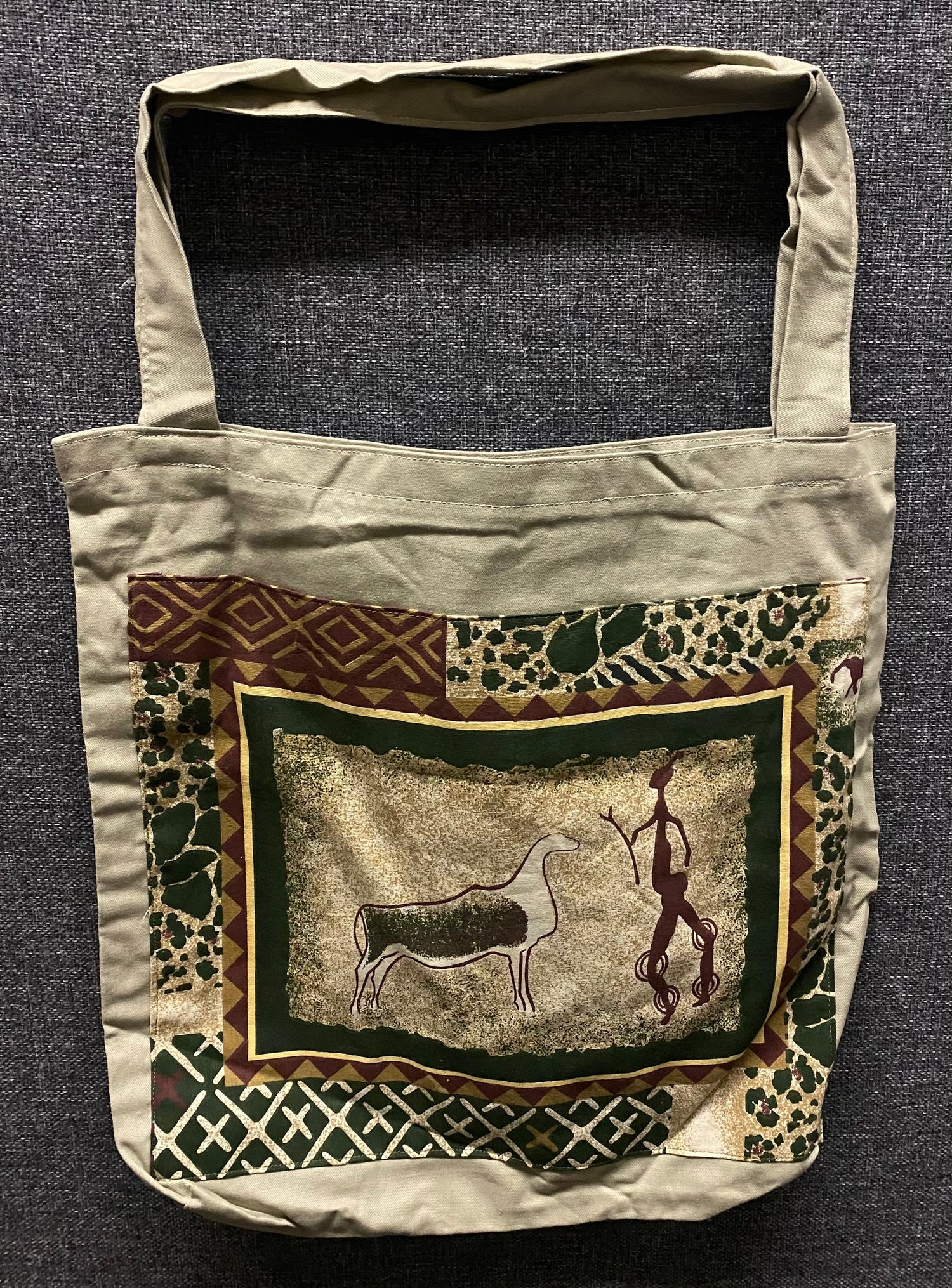 Two Prints Cloth Tote-bag