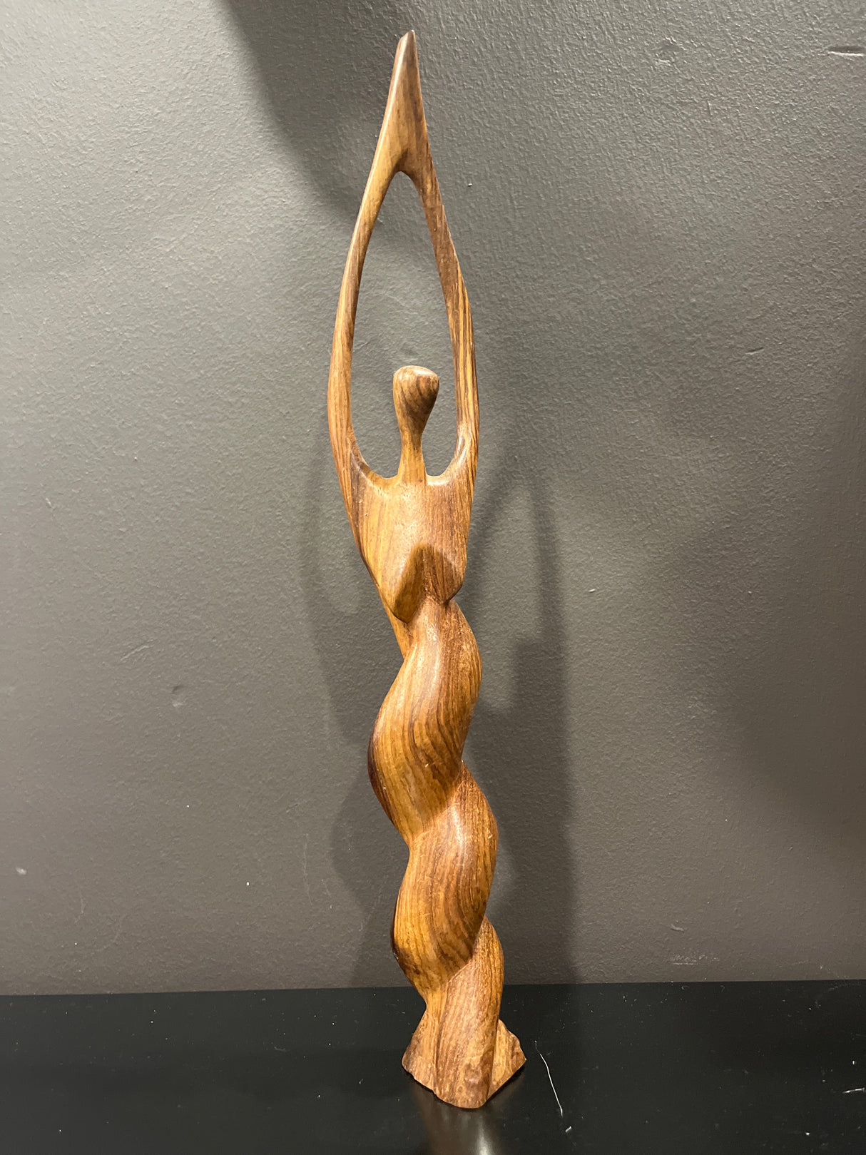 African Hand Carved Male and Female Abstract Piece