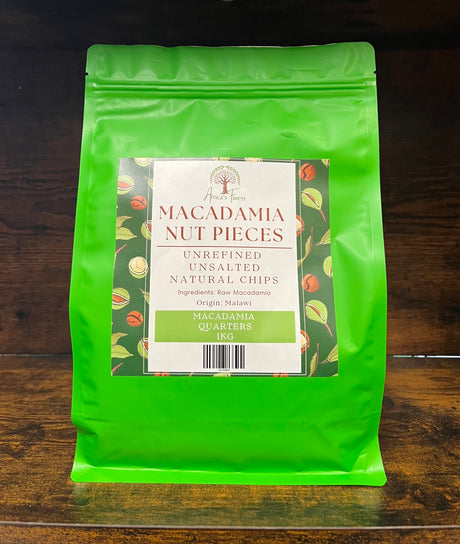 Raw Unsalted Macadamia Nut Pieces - Quarters