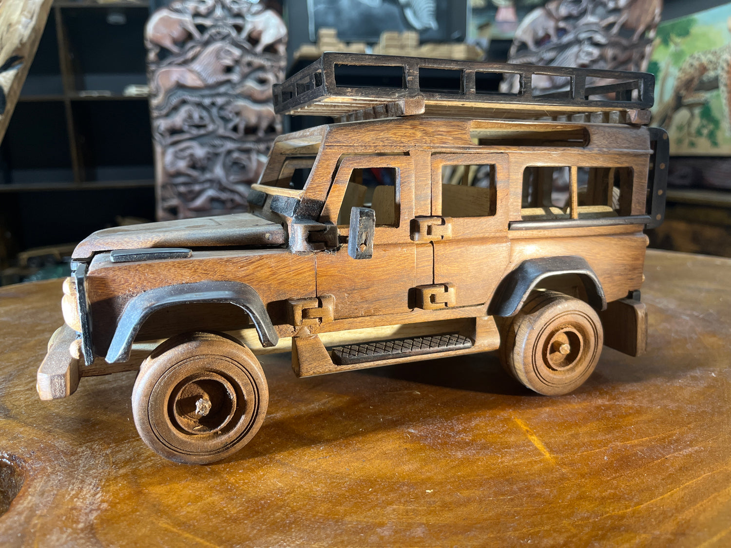 Classic Landrover Defender V3.1 Hand Carved Mahogany with Ebony