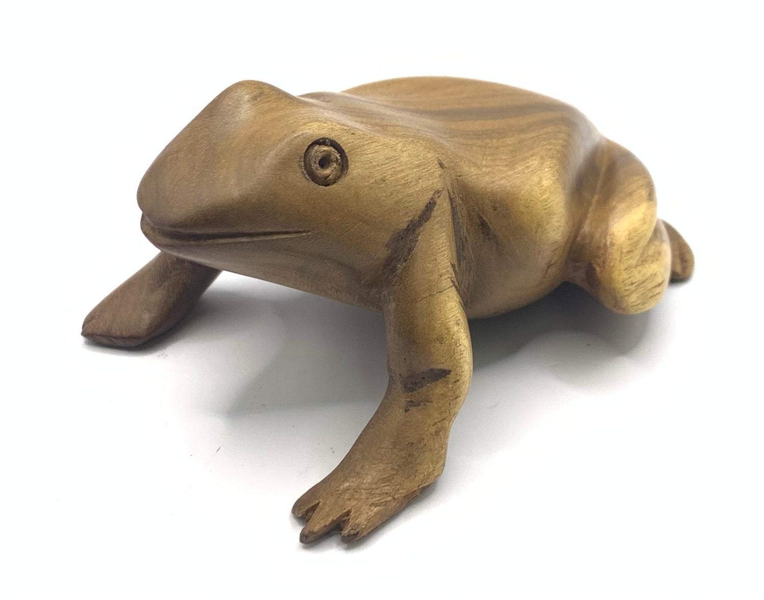 Mahogany Hand Carved Frog