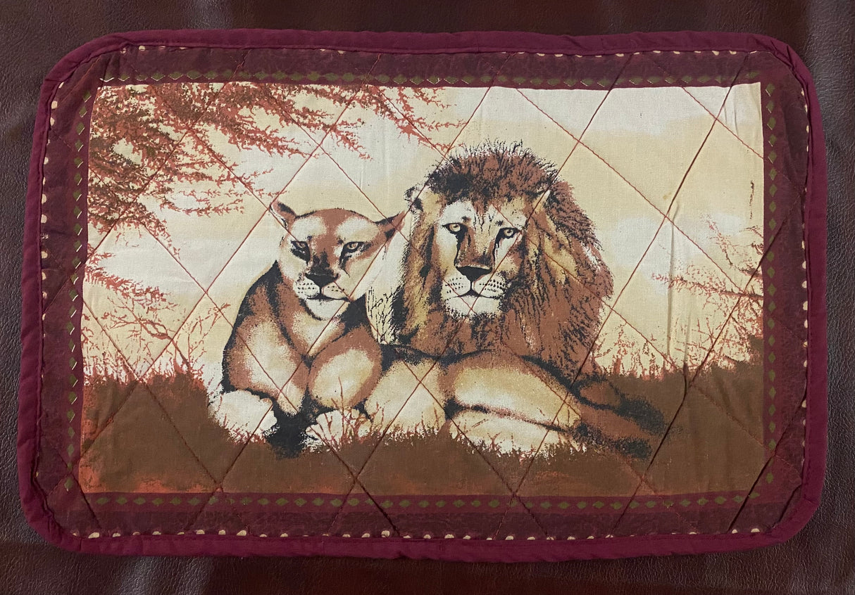 Animal Painted Placemats with Serviettes