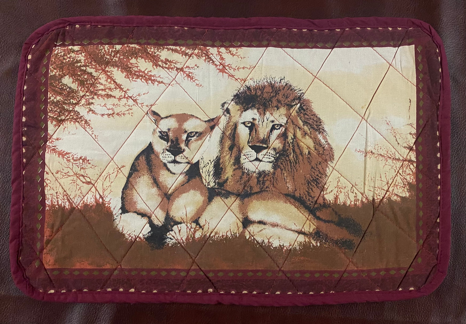 Animal Painted Placemats with Serviettes