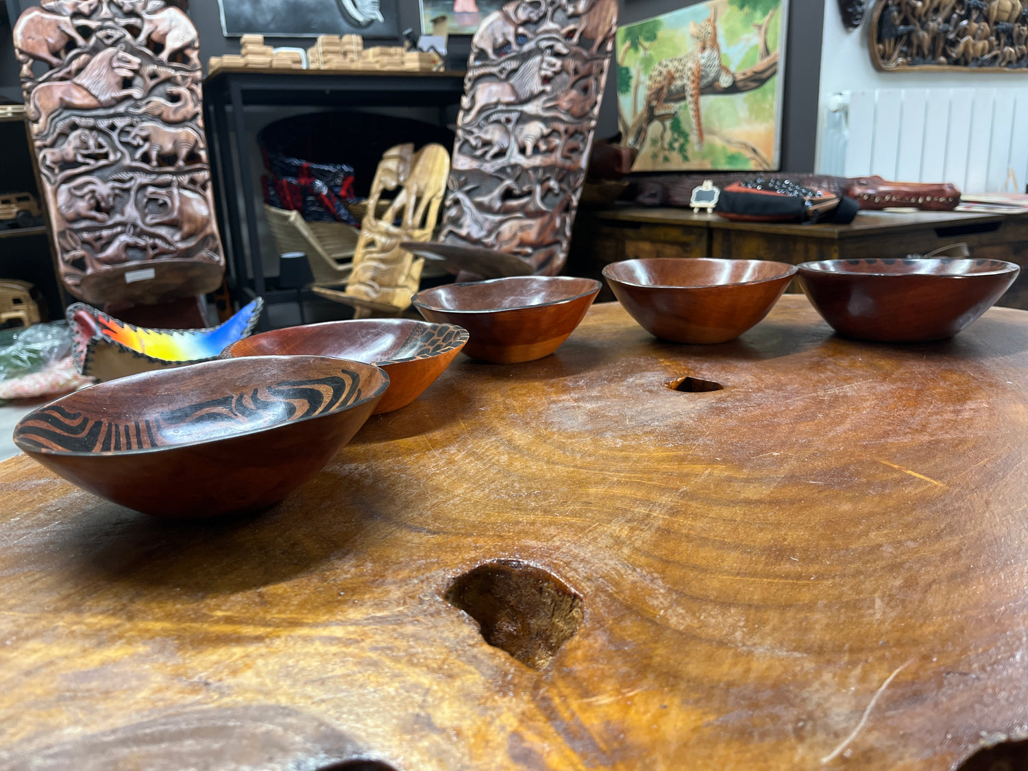 Mahogany Handmade Wooden Bowl