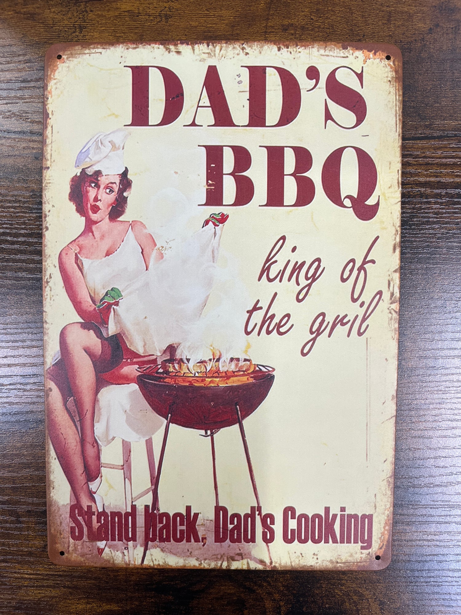 Barbecue (BBQ) Home Decor Metal Novelty Sign 20x30cm