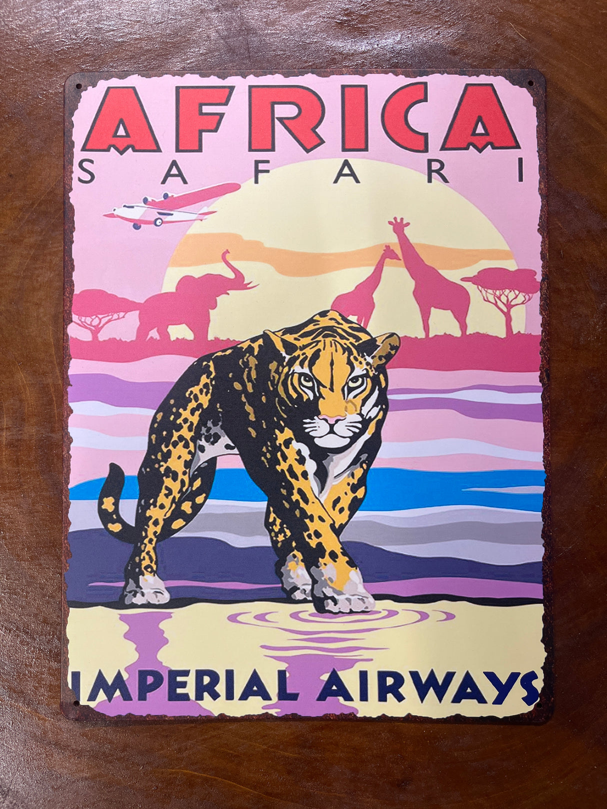 Metal Sign Africa Design Room Decor 30x40cm