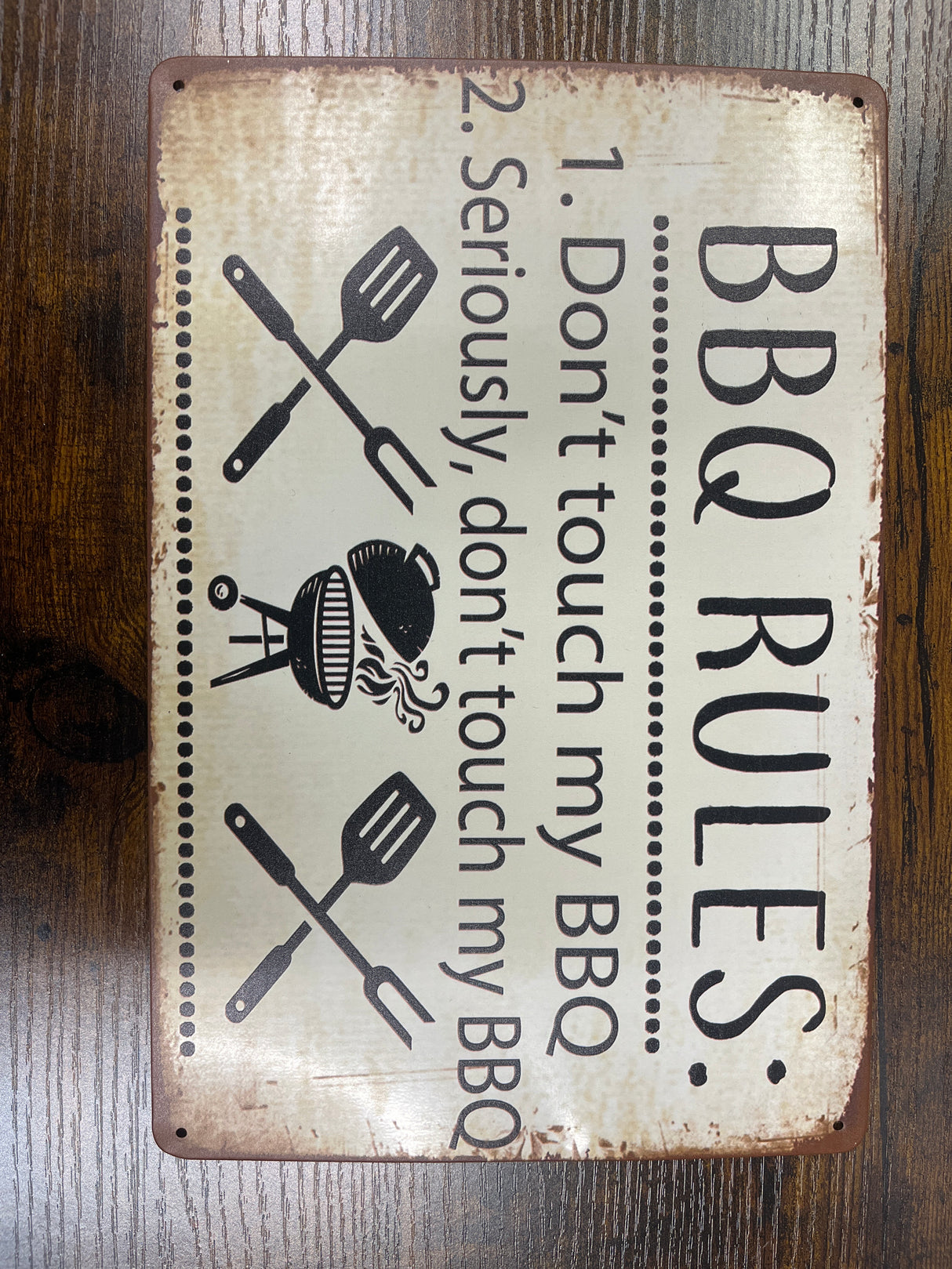Barbecue (BBQ) Home Decor Metal Novelty Sign 20x30cm