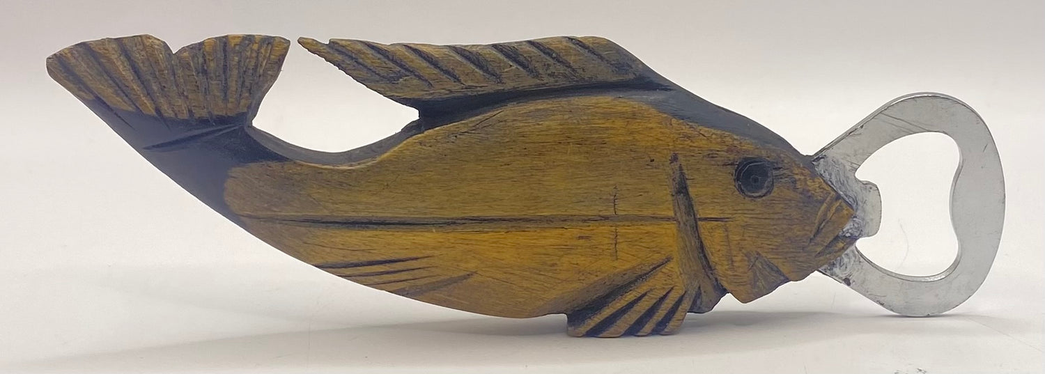 Ebony Fish Handle Bottle Opener