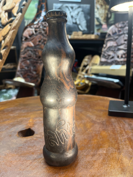 Hand Carved Coke, Sprite, Fanta Bottle (Malawi)
