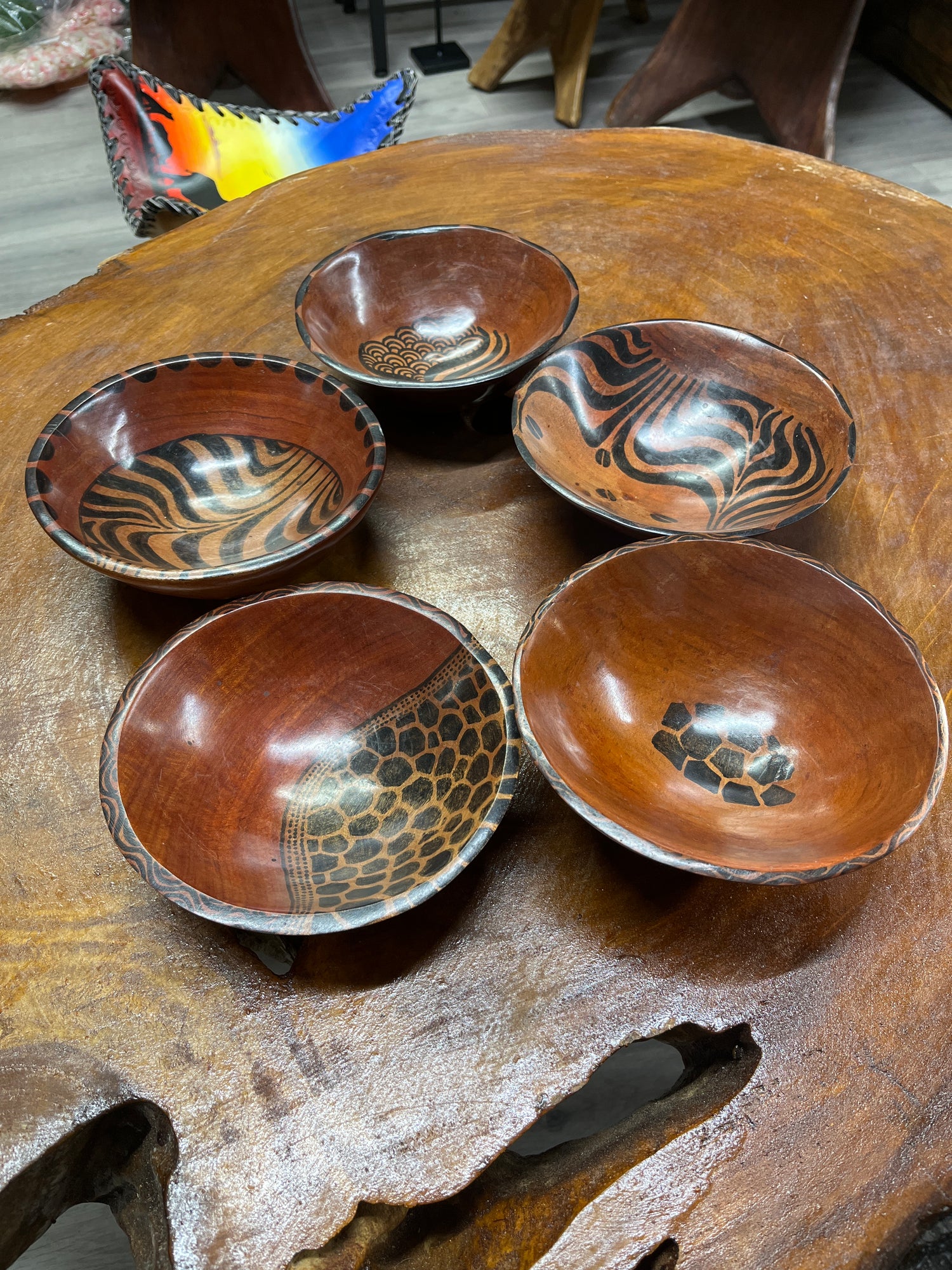 Mahogany Handmade Wooden Bowl