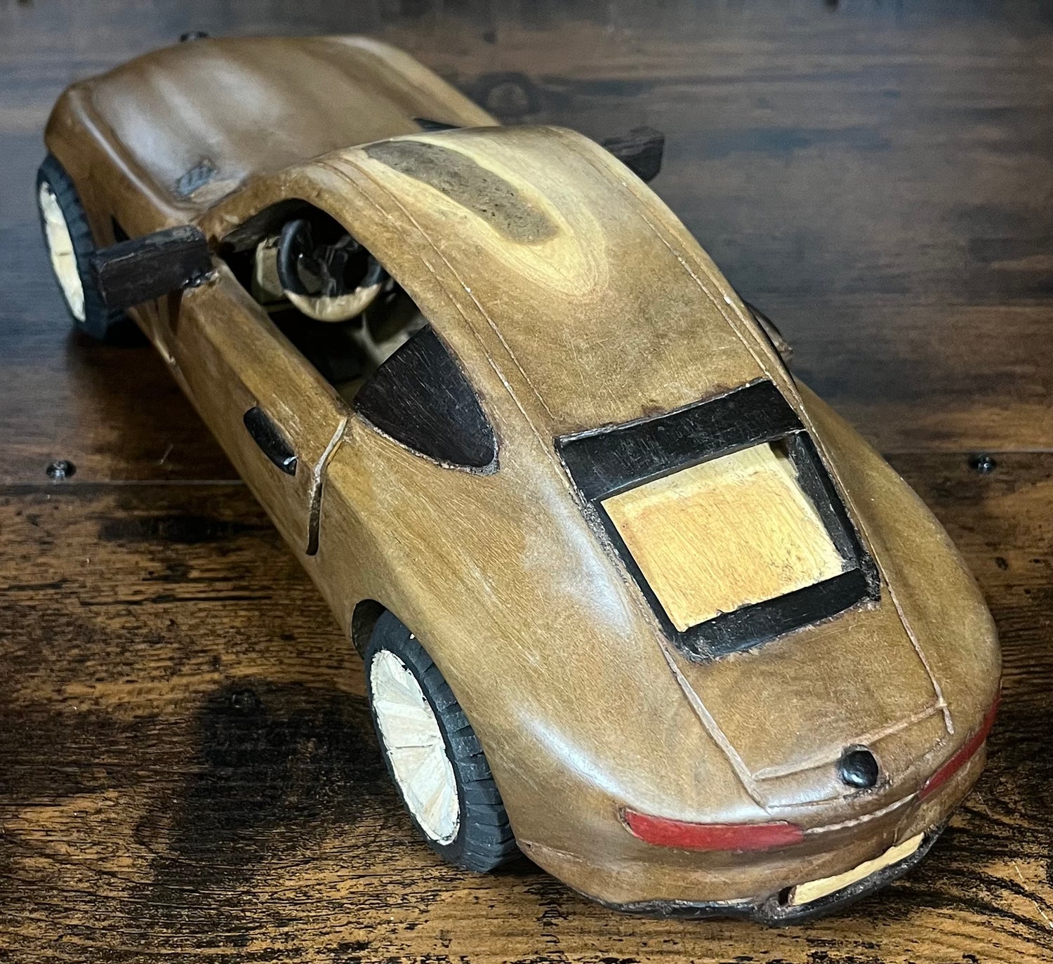 Mahogany and Ebony Mercedes Display Model Piece