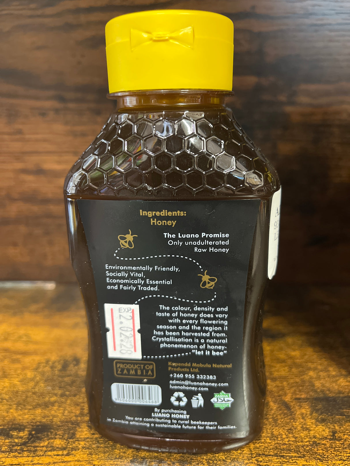 Luano 100% Pure Zambian Honey 475g Bottle