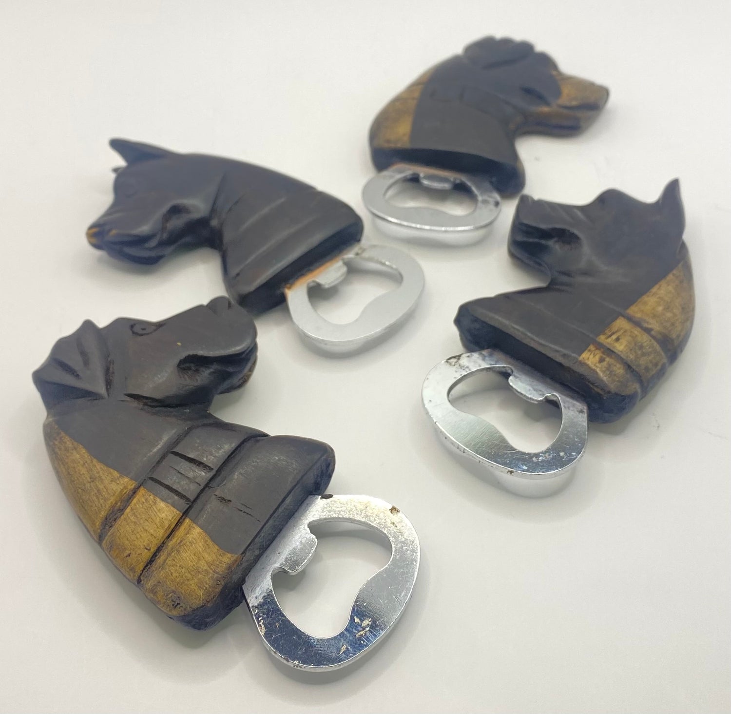 Ebony Dog Handle Bottle Opener