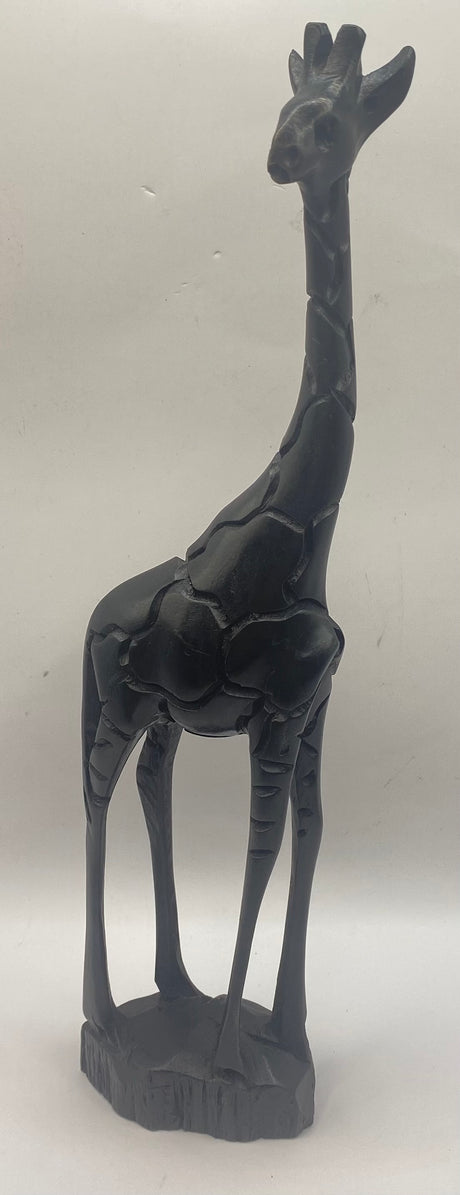 Ebony Giraffe with Stand