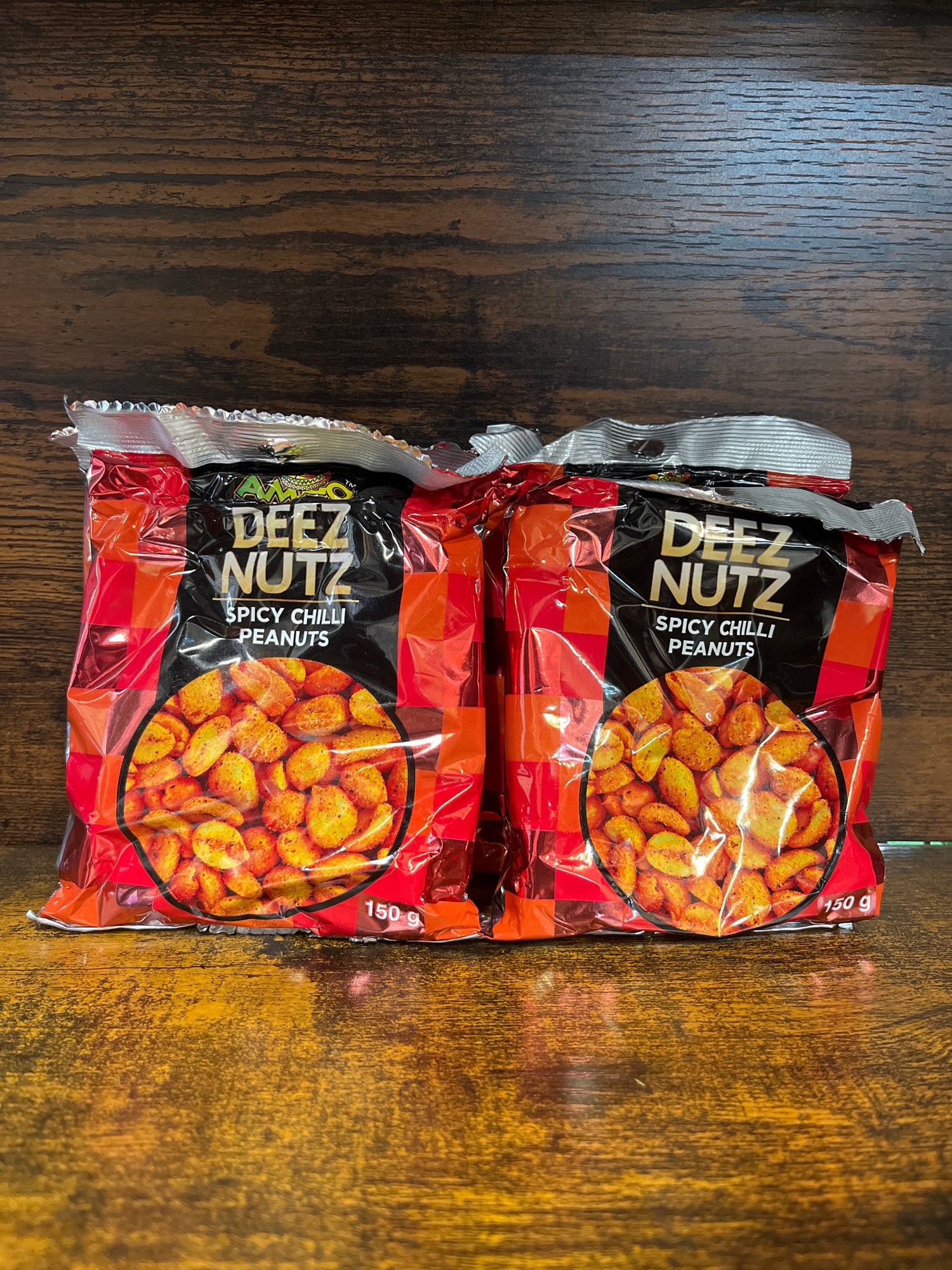 Amigo - Deez Nuts Spicy Chilli Flavour Peanuts 150g Bags