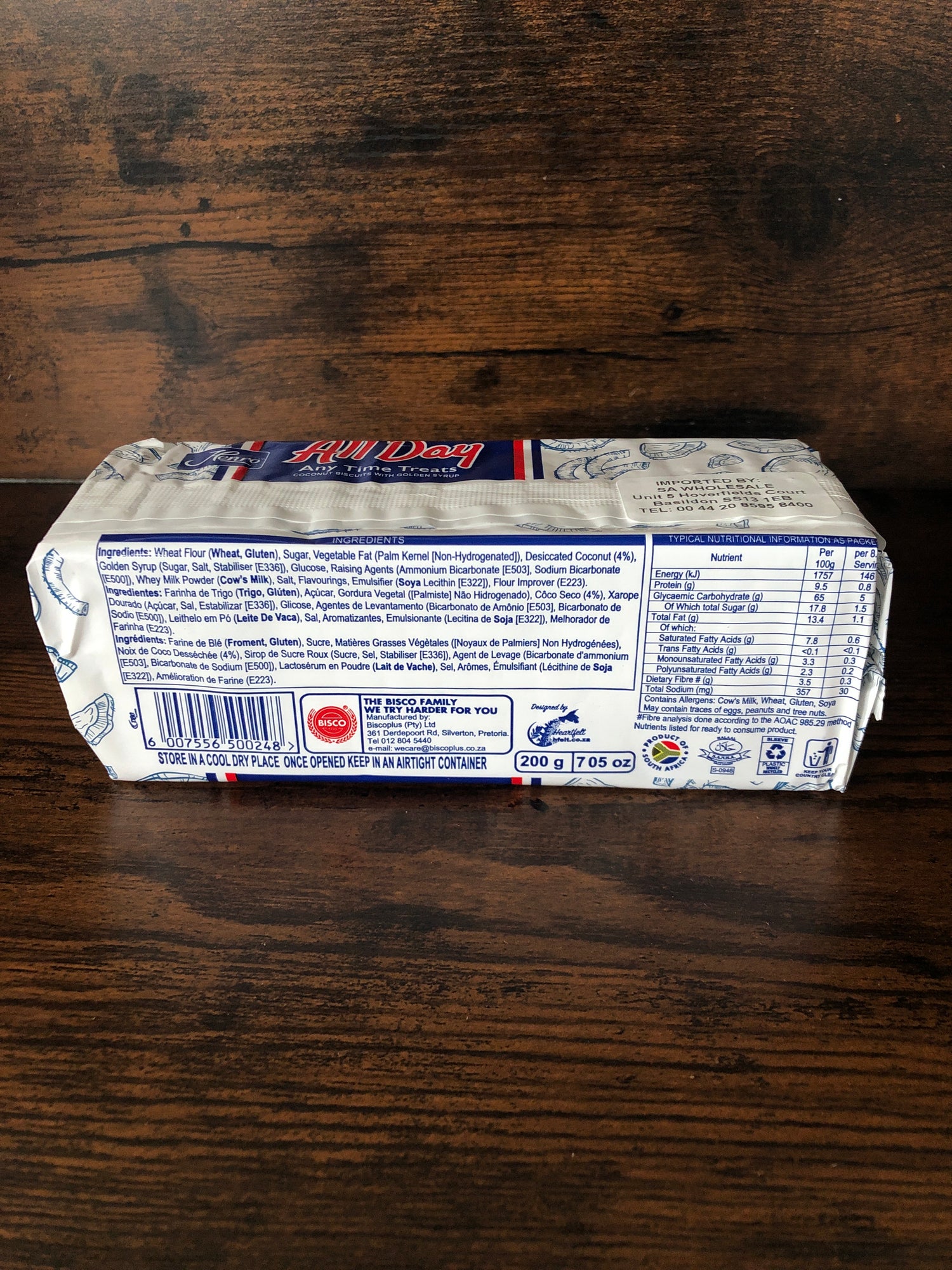 Henro All Day Coconut South African Biscuit 200g