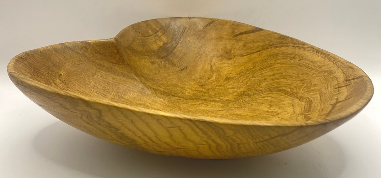 Heart Shaped Mahogany Bowl