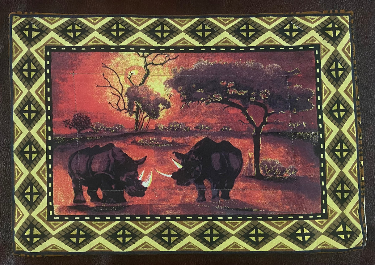 Sunset Painted Placemats with Serviettes