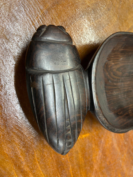 Handmade Ebony Cockroach Coin / Jewellery Dish