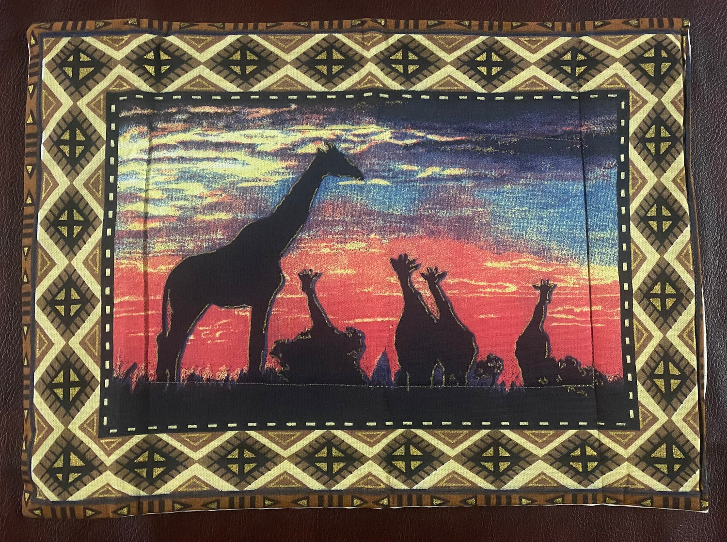 Sunset Painted Placemats with Serviettes