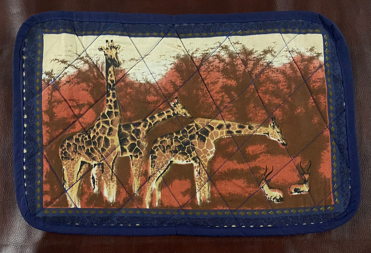 Animal Painted Placemats with Serviettes