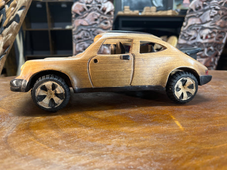 Porsche 911 V3.1 Hand Carved Mahogany