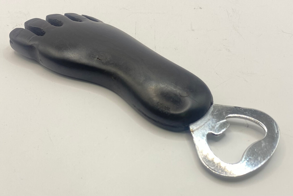 Ebony Foot Handle Bottle Opener