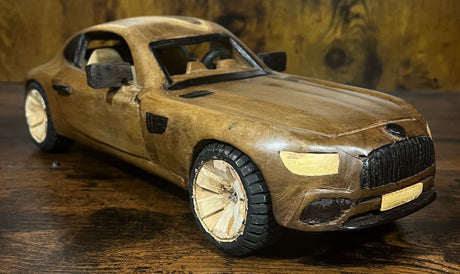 Mahogany and Ebony Mercedes Display Model Piece
