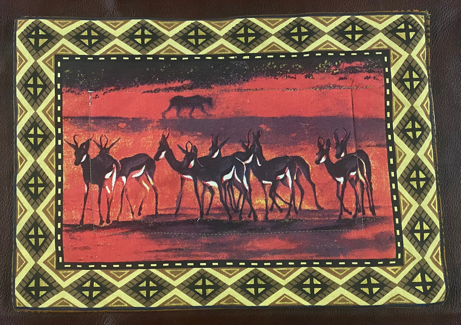 Sunset Painted Placemats with Serviettes