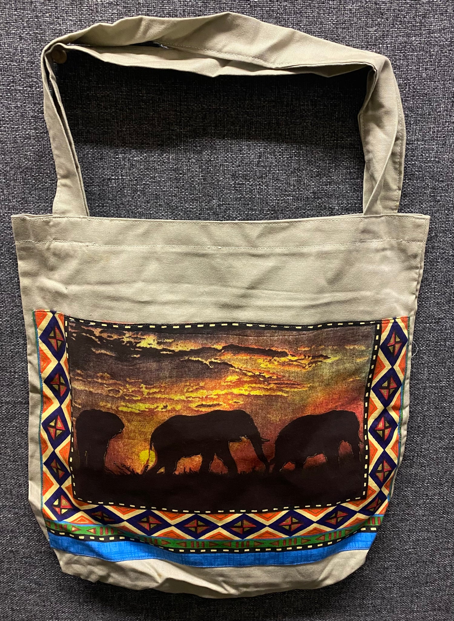 Two Prints Cloth Tote-bag