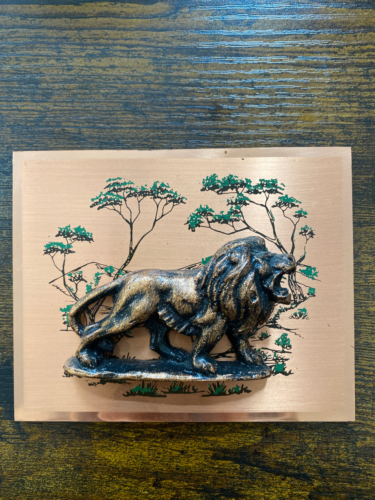 Roaring Lion on Copper
