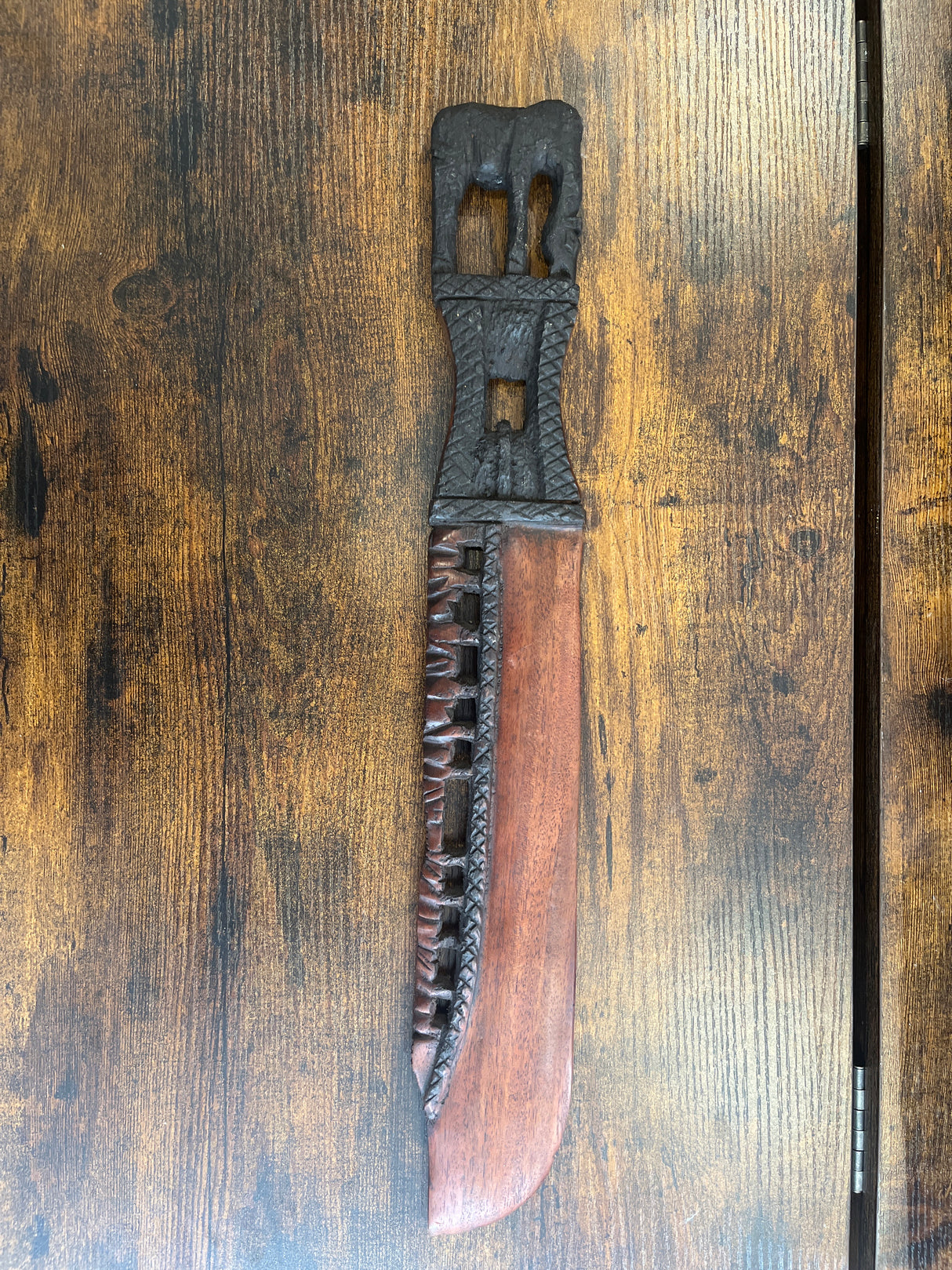 Wooden African Display Swords