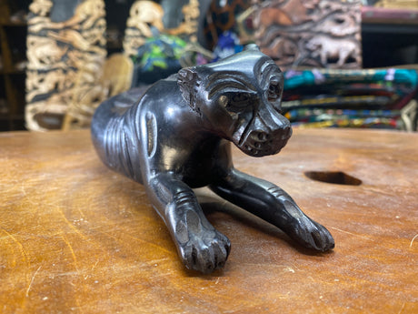 Handmade Ebony Wood Jaguar