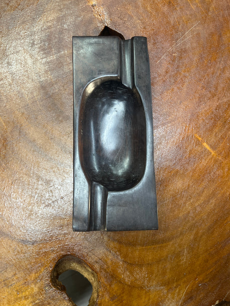Ebony Handmade Fish Design Wooden Ashtray