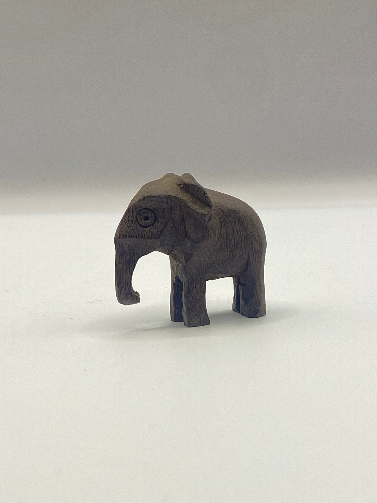 Mini Hand Carved Wooden Elephant
