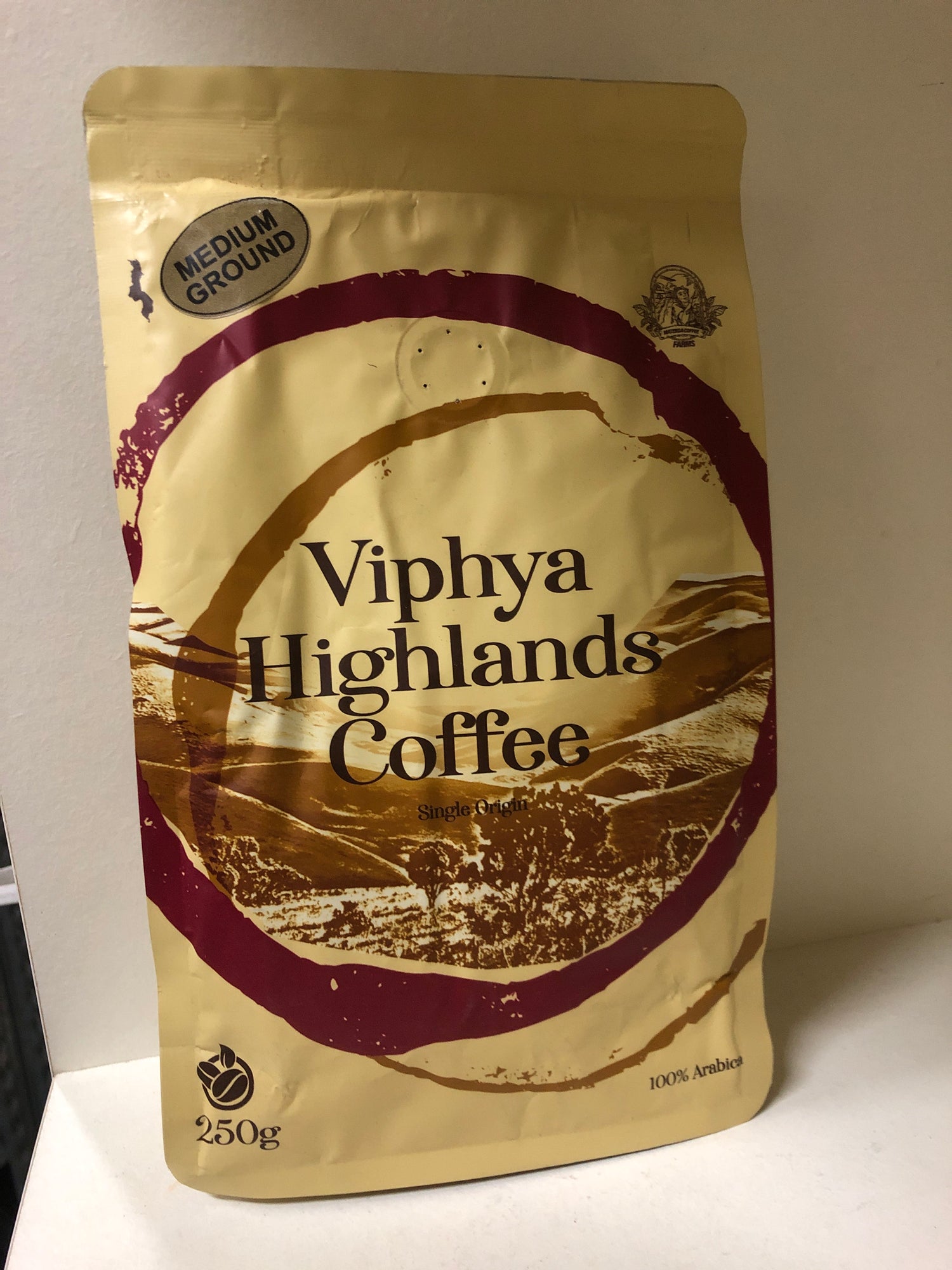 Viphya Highlands Medium Ground Coffee 100% Arabica 250g