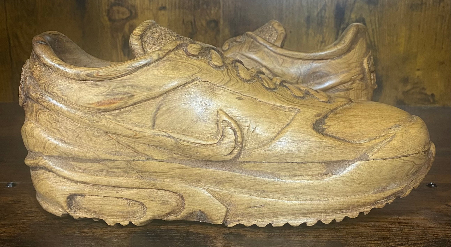 Air Max 90 4.1 Carved Mahogany Display Piece