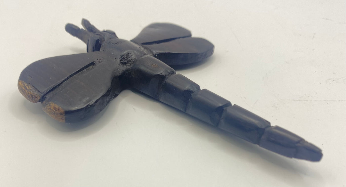 Ebony Hand Carved Dragonflies
