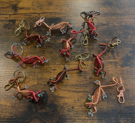 Wired Gecko Keychains