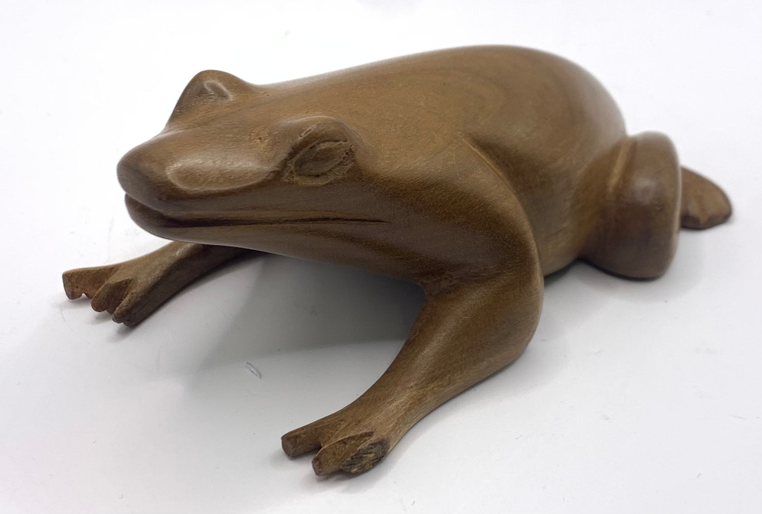 Mahogany Hand Carved Frog
