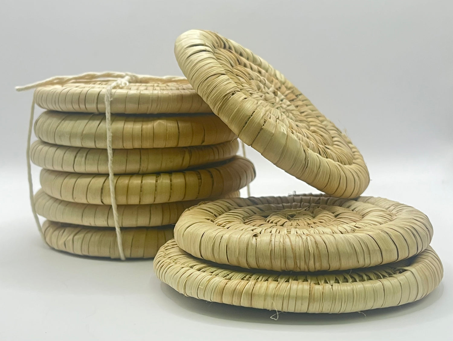 Effie V - Wicker Coaster Set (6 Coasters)