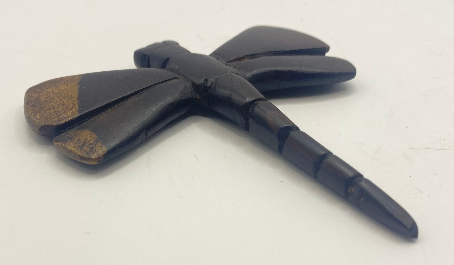 Ebony Hand Carved Dragonflies