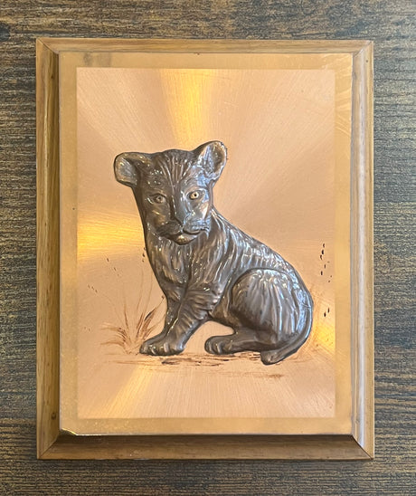 3D Copper Lion Cub Picture - South Africa