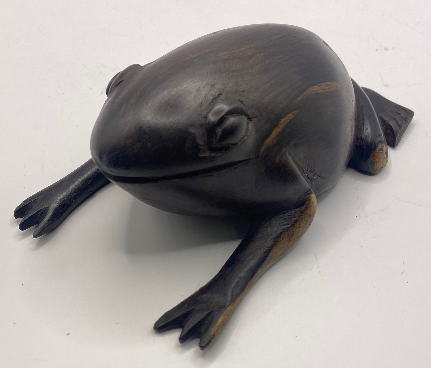 Ebony Wooden Frog Model